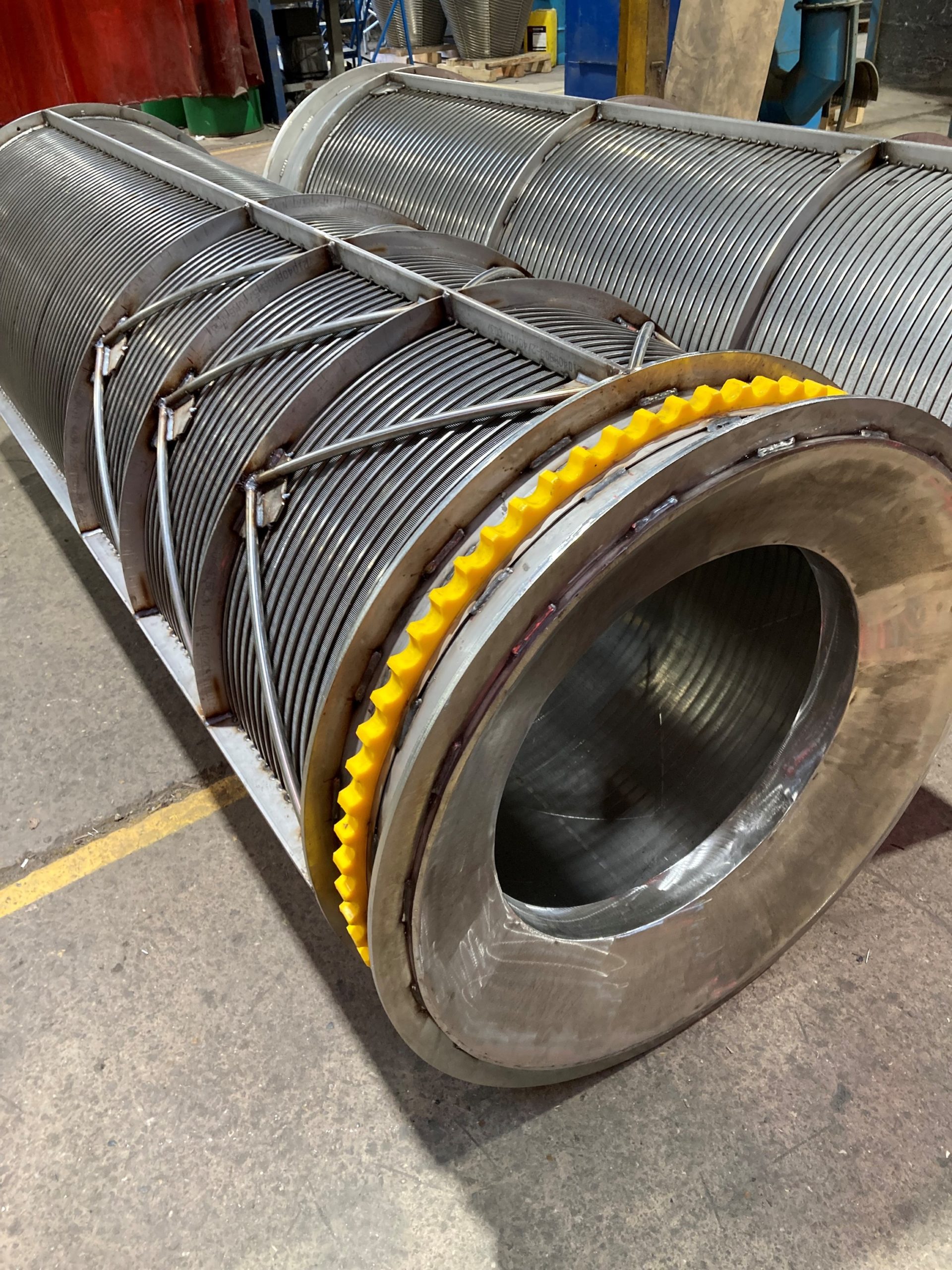 water filtration and thickener drums