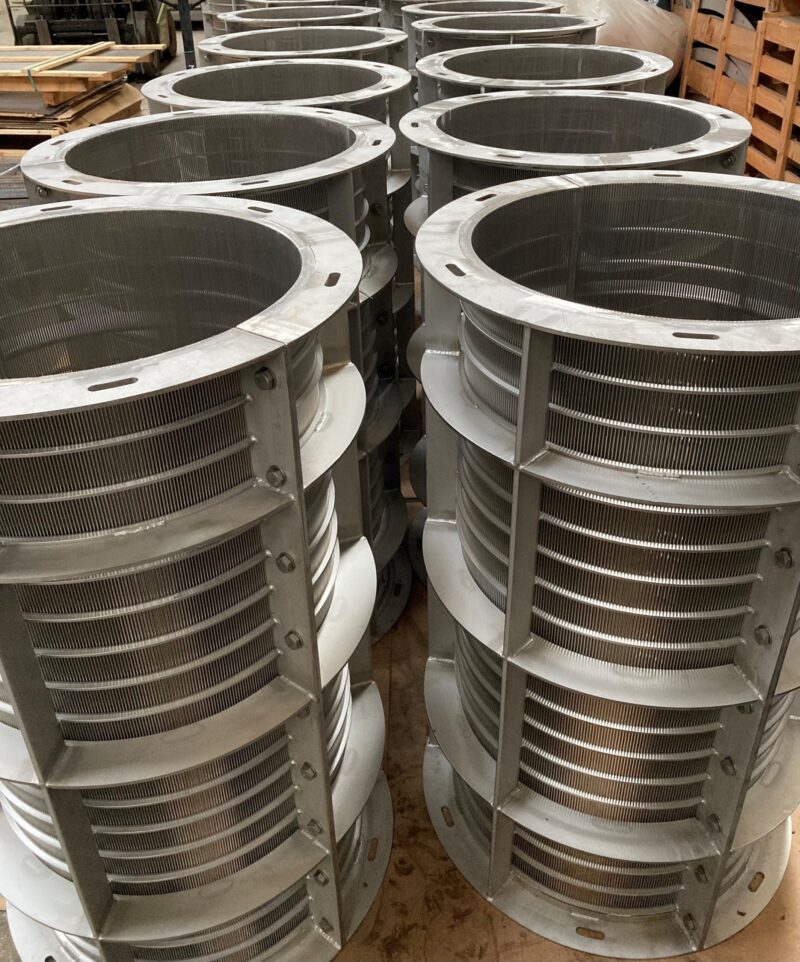 Stack of screw press cylinders | Optima International
